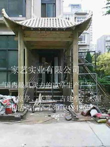 村口木牌坊宗祠牌坊园林古建门牌楼